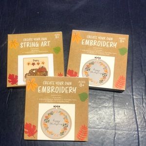 NEW! Create your own Embroidery and String Art kits